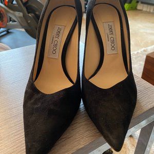 37.5 Black Romy Suede Pump